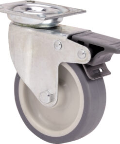 RUEDA TW0238 Ø 60 FRENO POLIAM GOMA GRIS