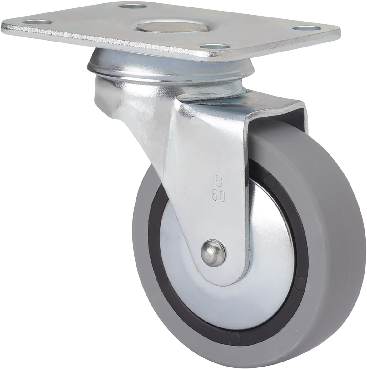 RUEDA TW0151 Ø 40 POLIAMIX GOMA GRIS