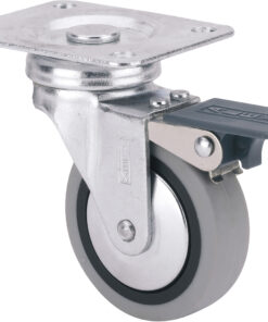 RUEDA TW0159 Ø 50 FRENO POLIAM GOMA GRIS