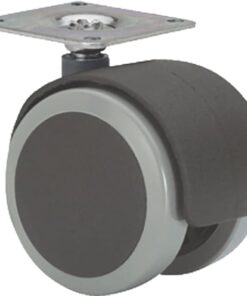 Rueda dk poliuretano platina ø50 50kg alt:67 mm pla:42x42 mm