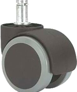 Rueda dk poliuretano espiga lisa ø50 50kg alt:61 mm esp:11x22 mm