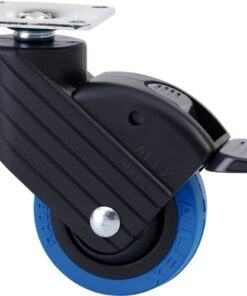 Rueda hp-púa con placa superior y freno ø50 30kg alt:84 mm