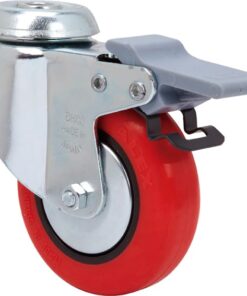 Rueda bh-ppi con soporte giratorio y freno ø80 70kg alt:108 mm