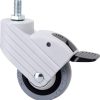 Rueda hp-pgi espiga roscada y freno ø50 22kg alt:80 mm esp:8x15 mm