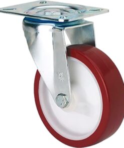Rueda zv-pol con placa superior ø80 100kg alt:110 mm