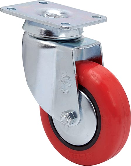 Rueda bh-ppi con placa superior ø60 50kg alt:88 mm