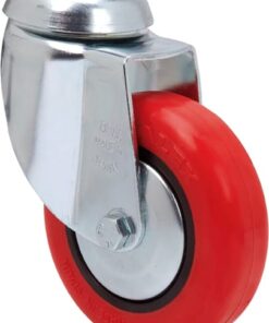 Rueda bh-ppi con soporte giratorio ø100 80kg alt:129 mm