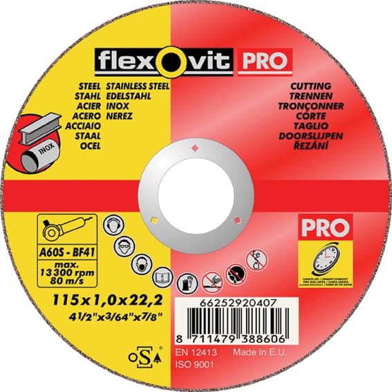 Disco inox a60sbf41 115x1,0x22 mm