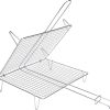 Parrilla para pescado 400x450x175mm