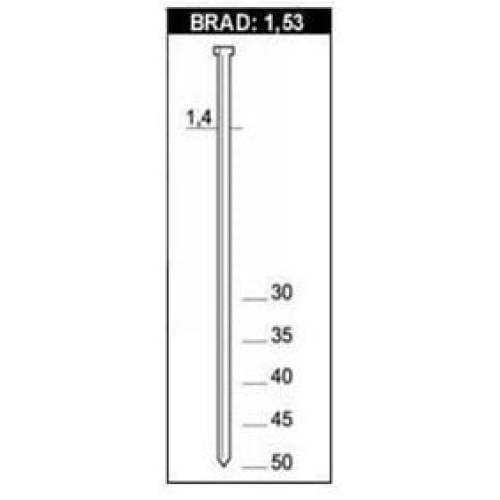 Clavos brad 1.53\14/25 c\4000
