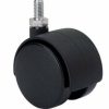 Rueda dk negro espiga roscada ø50 50kg alt: 63 mm esp:8x15 mm