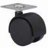 Rueda dk negro platina ø50 50kg alt: 67 mm