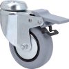 Rueda bh-pgi con freno y agujero pasante ø80 60kg alt:108 mm