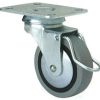 Rueda b-pgi con freno y placa superior ø60 25kg alt:81 mm