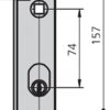 Cerradura embutir acero inox 1964t 6