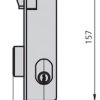 Cerradura embutir acero inox 1964v 6