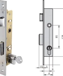 Cerradura embutir acero inox 1984 30/6
