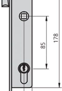 Cerradura embutir acero inox 1984t 25/6
