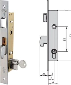Cerradura embutir acero inox 1990 20/6