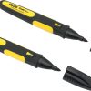 Marcador punta fina  2pz negro
