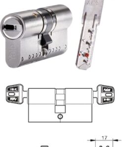 Cilindro seguridad hs-k 35x35 laton