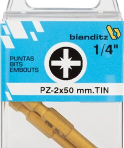 Blister 2 puntas destornillador 1/4" tin pz 3x50