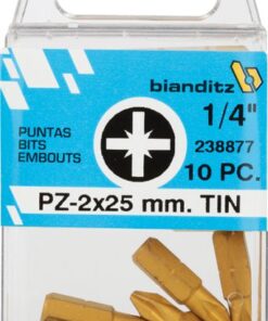Blister 5 puntas destornillador tin pz 3x25