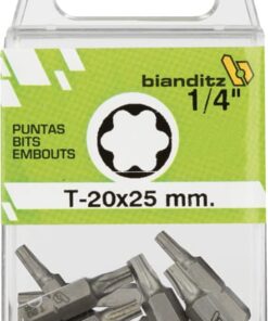 Blister 10 puntas destornillador 1/4" t 15x25