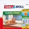 Burlete caucho perfil e 6mx9mm blanco