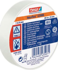 CINTA AISLANTE 53988-10MX19MM BLANCA