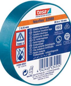 Cinta aislante tesa 53988 20m x 19mm azul