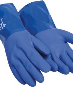 Guante químico 666vinil 7 azul