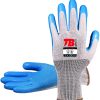 GUANTE LATEX 313AZ GRIP T-08 AZUL