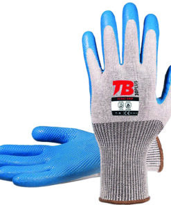 GUANTE LATEX 313AZ GRIP T-09 AZUL