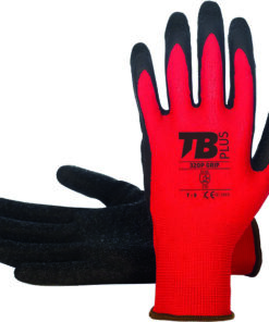 GUANTE LATEX RUGOSO 320P GRIP T-08 ROJO