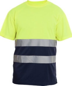 CAMISETA M/C HILL HV YELLOW/NAVY T-M