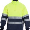 SUDADERA CHILL HV YELLOW/NAVY T-S