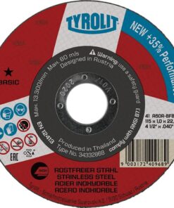 Tyrolit disco basic 41 a60r-bfb 125x1x22,2mm