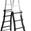Escalera telescópica aluminio telcosport 4x5 peldaños (4,71 m)